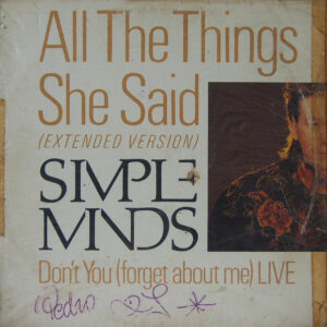 Simple Minds - All the things she said