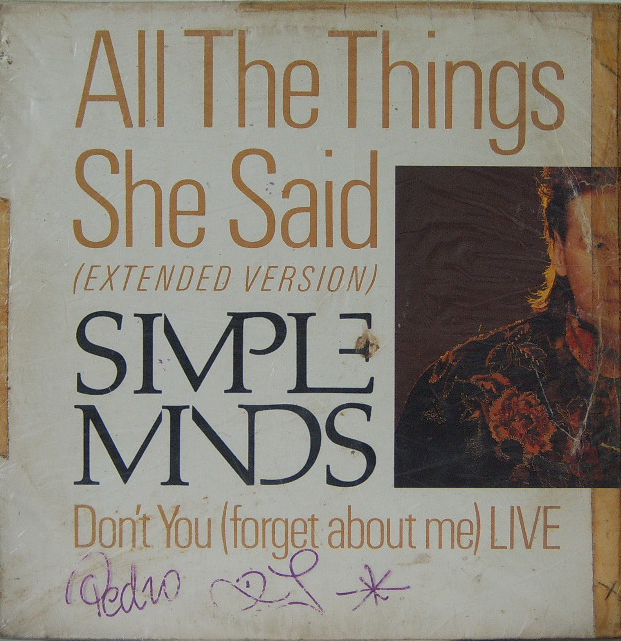 Simple Minds - All the things she said