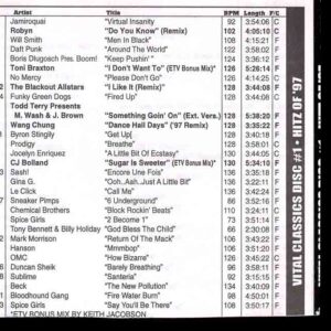 DVD ETV Network Vital Classics Hitz Of ´97 - Disc 1