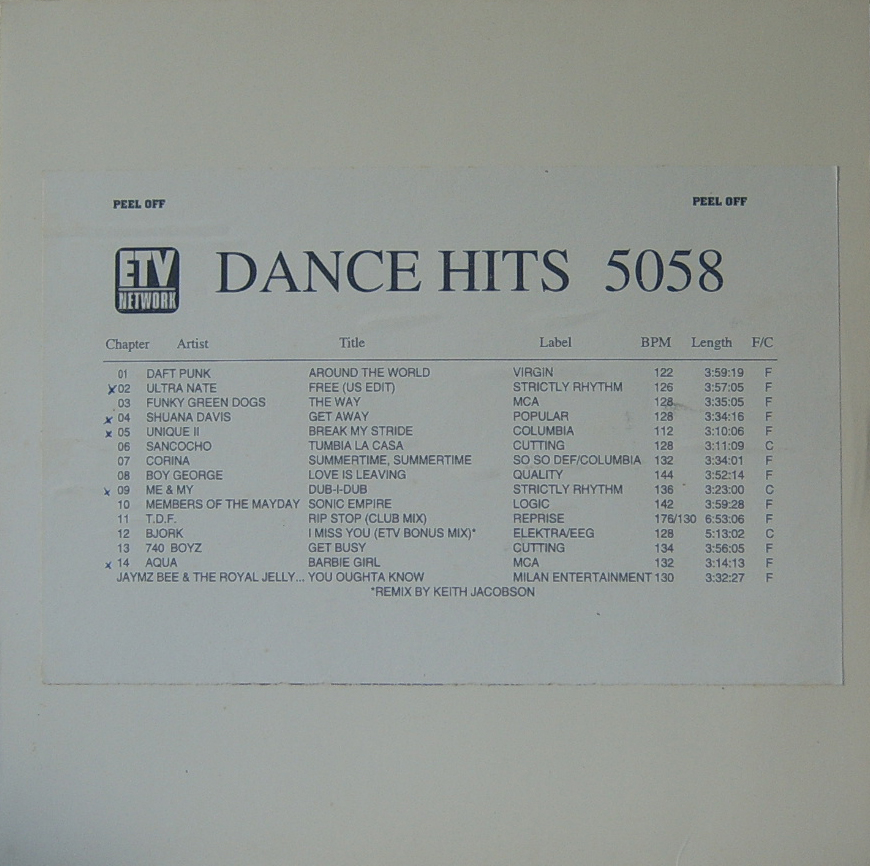 LD ETV Dance Hits 5058