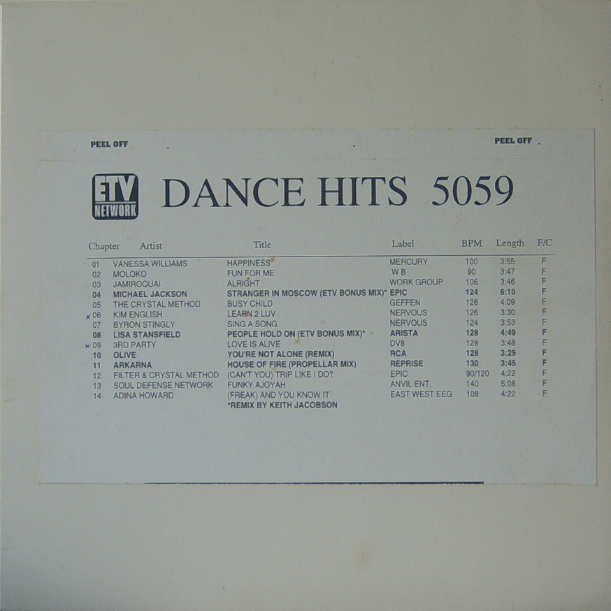 LD ETV Dance Hits 5059