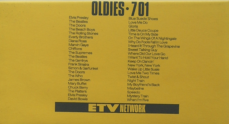 VHS ETV Oldies 701