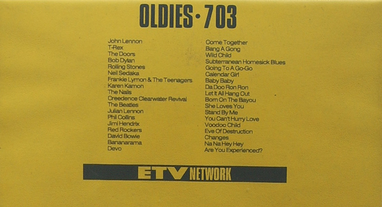 VHS ETV Oldies 703