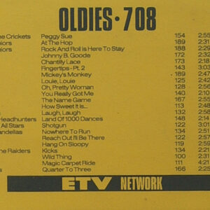 VHS ETV Oldies 708