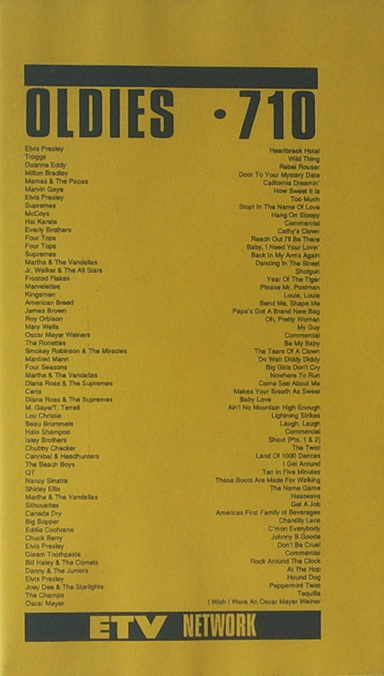 VHS ETV Oldies 710