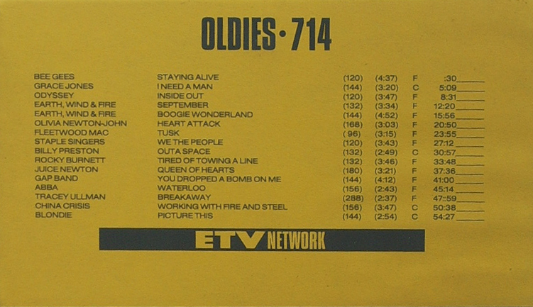 VHS ETV Oldies 714