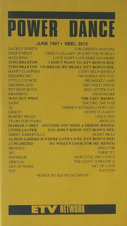 VHS ETV Power Dance June 1997 Reel 3515