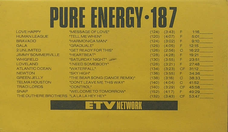 VHS ETV Pure Energy 187