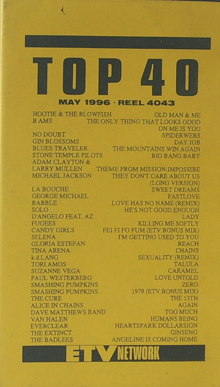VHS ETV Top 40 May 1996 Reel 4043
