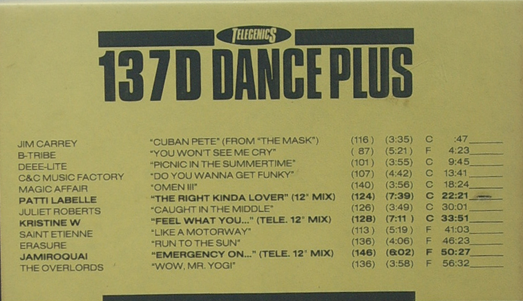 VHS Telegenics 137D Dance plus